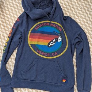 Aviator Nation Blue Hoodie